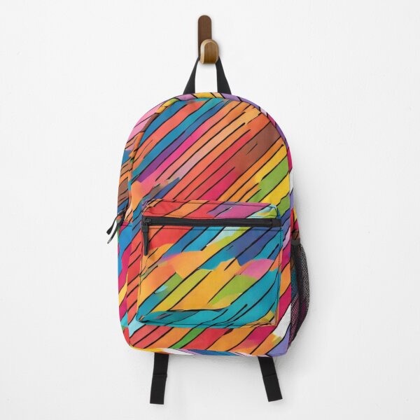 Item preview, Fun Colorful Diagonal Stripes designed and sold by AnimaliaStar.