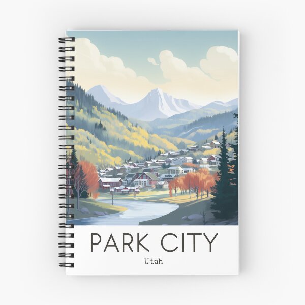 Item preview, A Vintage Travel Illustration of Park City - Utah - US designed and sold by GoodOldVintage.