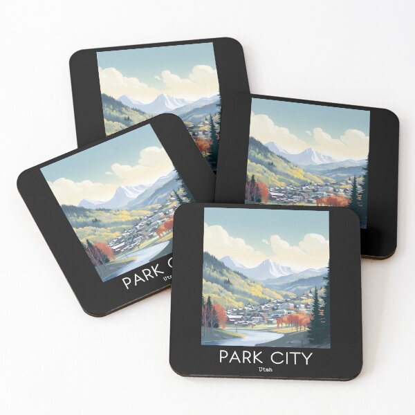Item preview, A Vintage Travel Illustration of Park City - Utah - US designed and sold by GoodOldVintage.