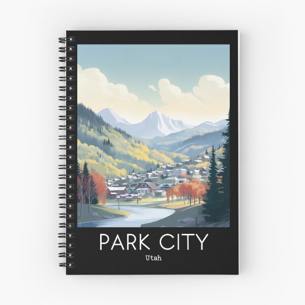 Item preview, A Vintage Travel Illustration of Park City - Utah - US designed and sold by GoodOldVintage.