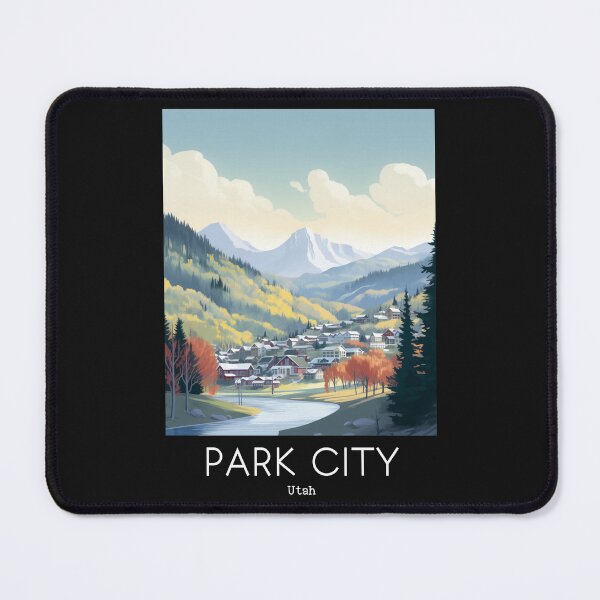 Item preview, A Vintage Travel Illustration of Park City - Utah - US designed and sold by GoodOldVintage.