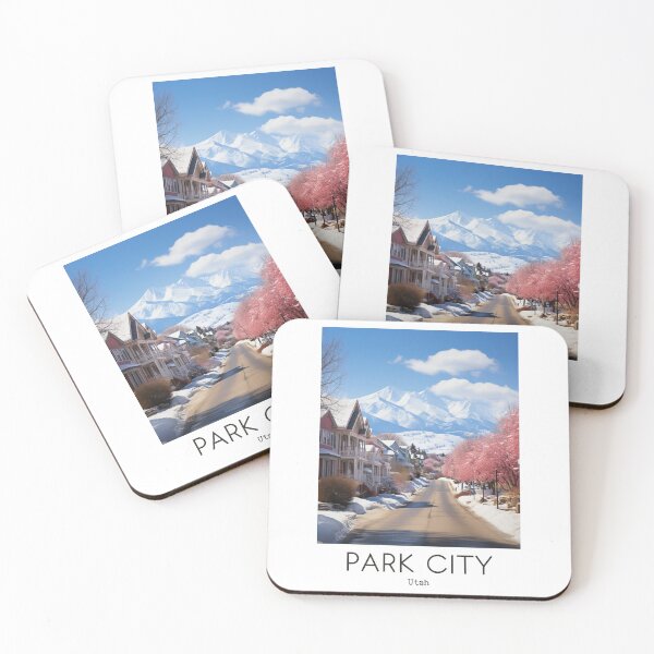 Item preview, A Vintage Travel Illustration of Park City - Utah - US designed and sold by GoodOldVintage.