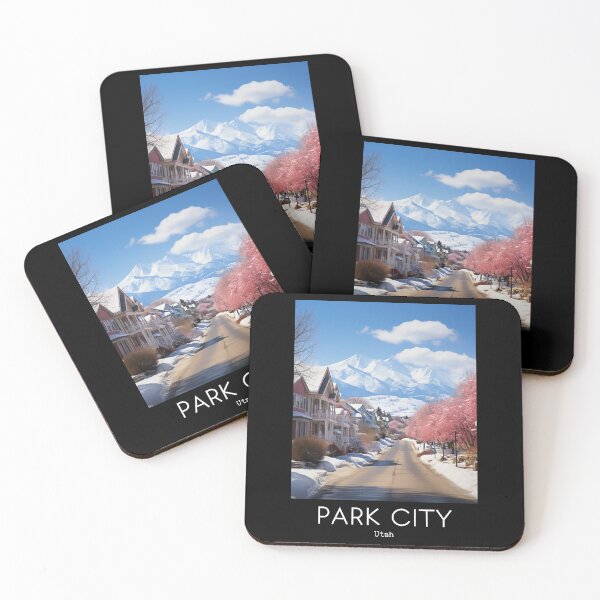 Item preview, A Vintage Travel Illustration of Park City - Utah - US designed and sold by GoodOldVintage.