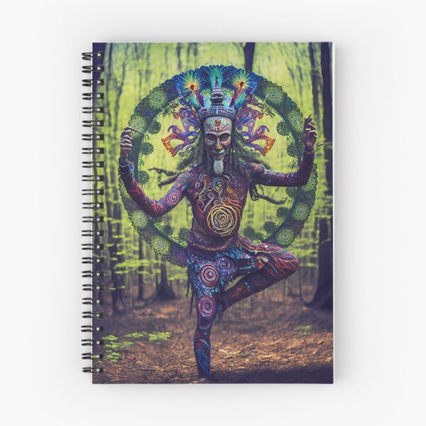 Item preview, “Cinematic dream in the psychedelic forest: Man Yantra” designed and sold by Art-Vortex-fr.
