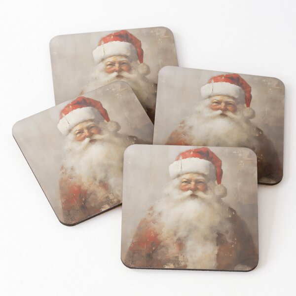 Item preview, Vintage Christmas Santa Painting designed and sold by ptlsprntsdsgn.