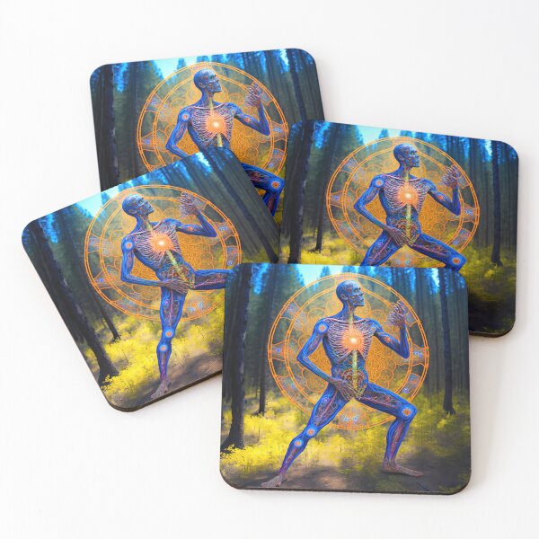 Item preview, “Cinematic dream in the psychedelic forest: Man Yantra” designed and sold by Art-Vortex-fr.