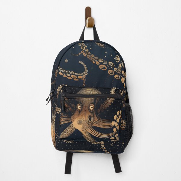 Item preview, Golden Cephalopod Ocean Octopuses Constellations: Midnight Marine Ballet designed and sold by 21 Dragonflies.