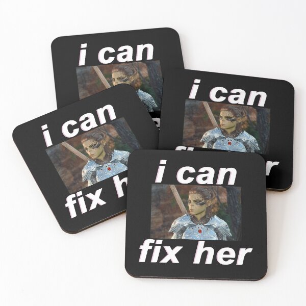 Item preview, (FOR DARK BACKGROUND) Lae'zel "I can fix her" designed and sold by cybarchangel.