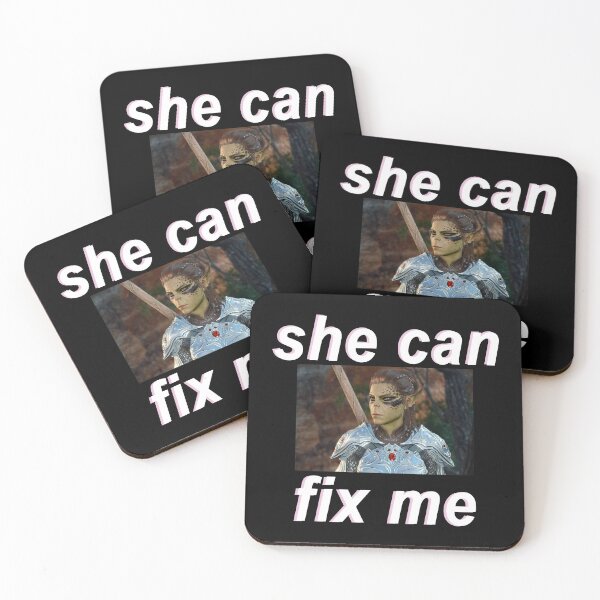 Item preview, (FOR DARK BACKGROUND) Lae'zel "she can fix me" designed and sold by cybarchangel.