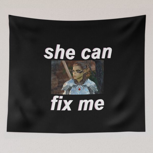 Item preview, (FOR DARK BACKGROUND) Lae'zel "she can fix me" designed and sold by cybarchangel.