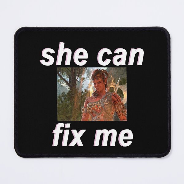 Item preview, [FOR DARK BACKGROUND] Karlach "She can fix me" designed and sold by cybarchangel.