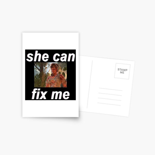Item preview, [FOR DARK BACKGROUND] Karlach "She can fix me" designed and sold by cybarchangel.