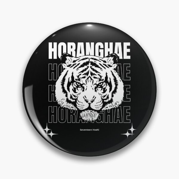 Item preview, Seventeen SVT Hoshi horanghae typography tiger carat | Morcaworks designed and sold by Morcawork.