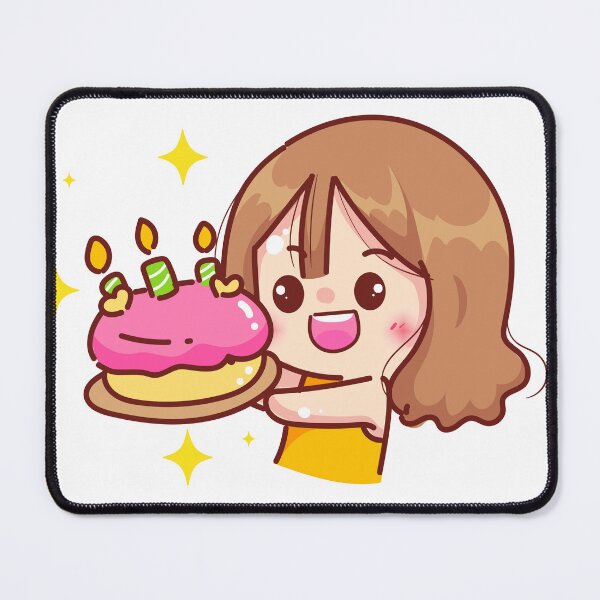 Item preview, Cute Girl Holding Cake - Bakery Restaurant Logo designed and sold by hjian8219.