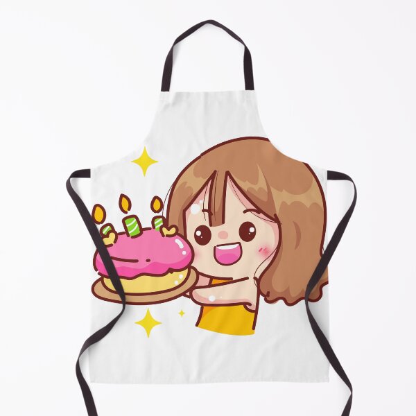 Item preview, Cute Girl Holding Cake - Bakery Restaurant Logo designed and sold by hjian8219.