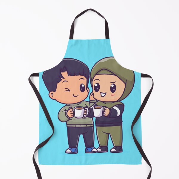 Item preview, Cute Couple in Hijab Drinking Coffee Together designed and sold by hjian8219.