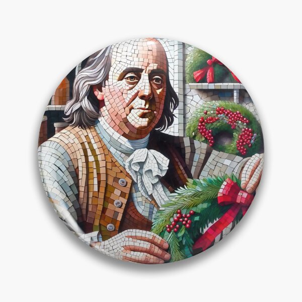 Item preview, Ben Franklin Making Christmas Wreaths designed and sold by NovosArt.