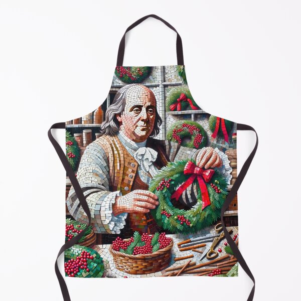 Item preview, Ben Franklin Making Christmas Wreaths designed and sold by NovosArt.