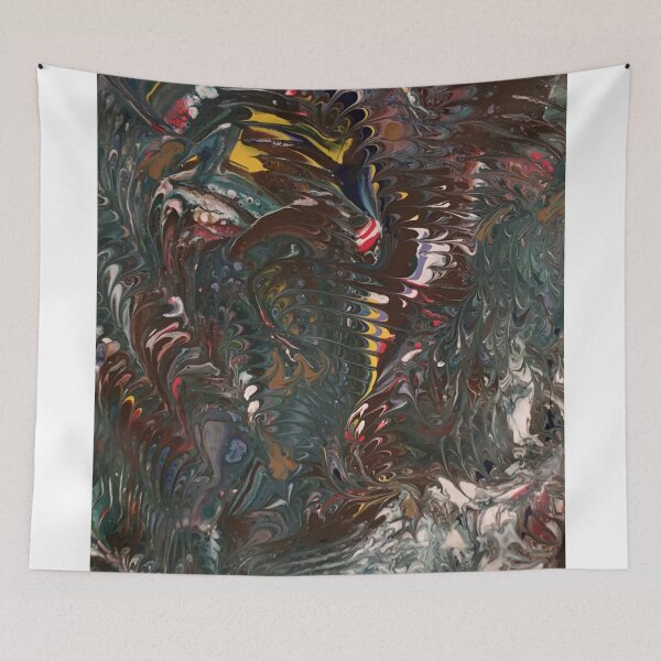 Item preview, Flying Dragon Abstract Painting designed and sold by Onelamb.