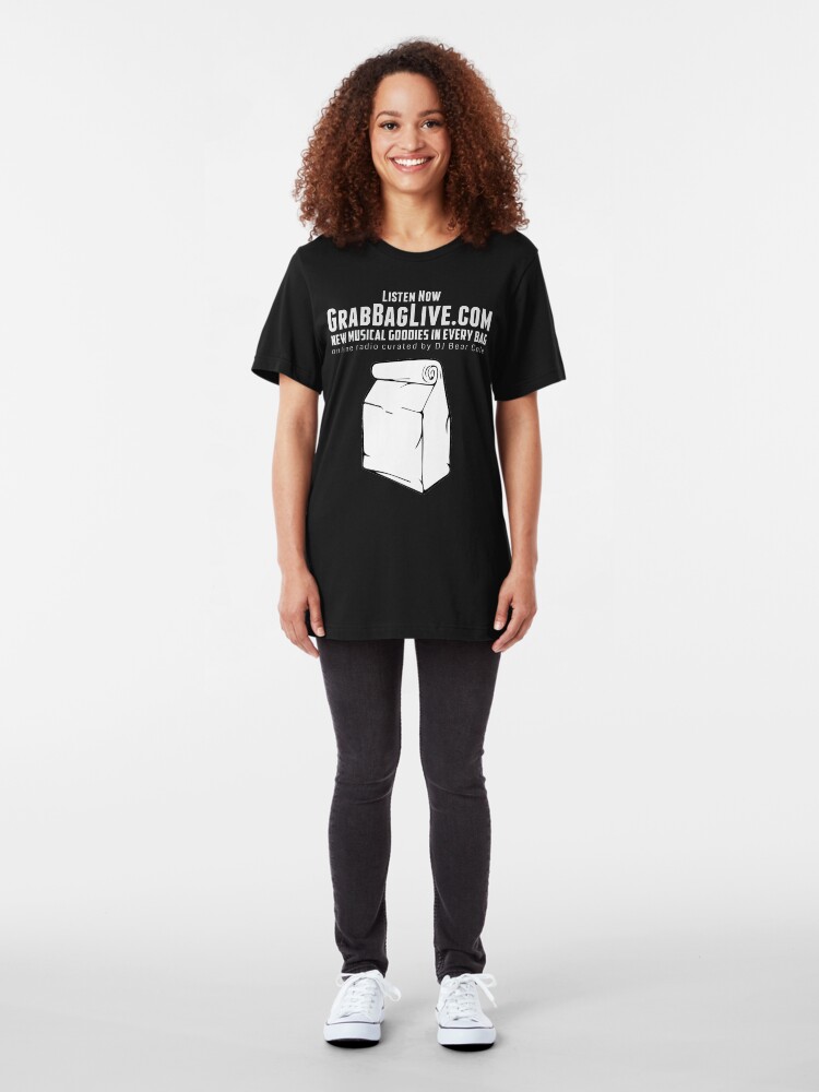 Alternate view of Grab Bag Live Radio Station Slim Fit T-Shirt