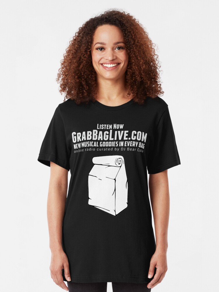 Alternate view of Grab Bag Live Radio Station Slim Fit T-Shirt