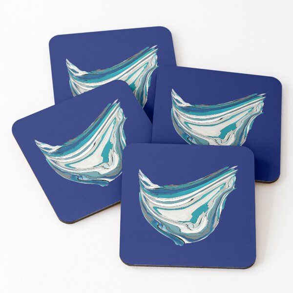 Item preview, Abstract lagoon (blue / blue background) designed and sold by MentaLee.
