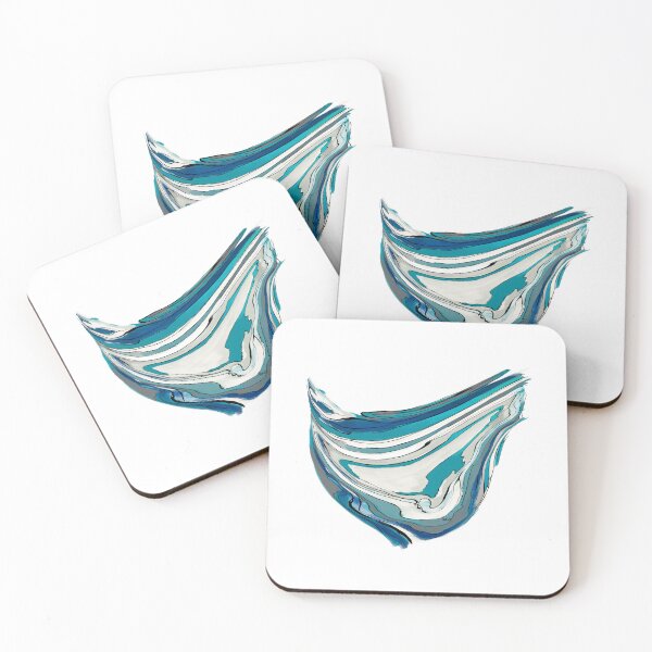 Item preview, Abstract lagoon (blue/white background) designed and sold by MentaLee.