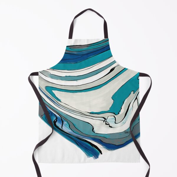 Item preview, Abstract lagoon (blue/white background) designed and sold by MentaLee.