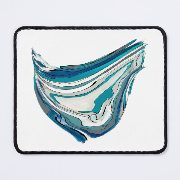Item preview, Abstract lagoon (blue/white background) designed and sold by MentaLee.