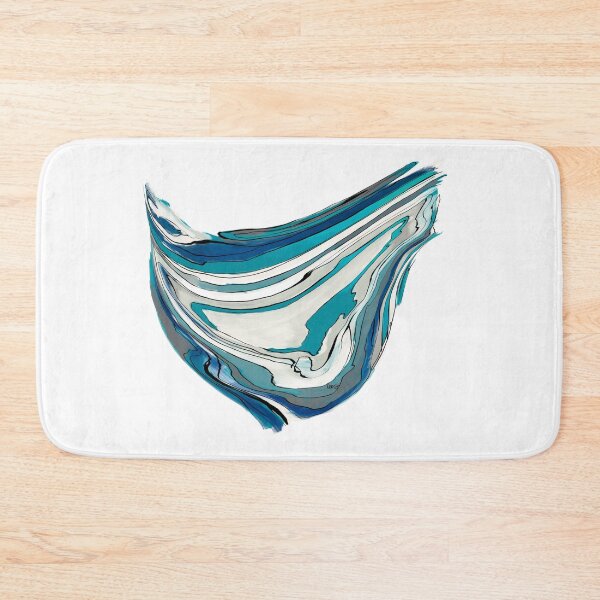 Item preview, Abstract lagoon (blue/white background) designed and sold by MentaLee.