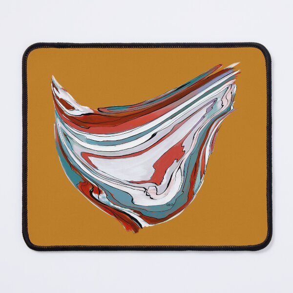 Item preview, Abstract wave (red & blue / yellow background) designed and sold by MentaLee.