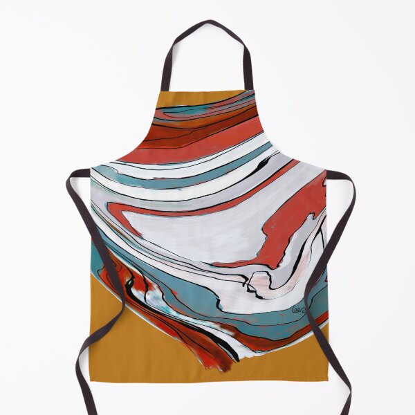Item preview, Abstract wave (red & blue / yellow background) designed and sold by MentaLee.