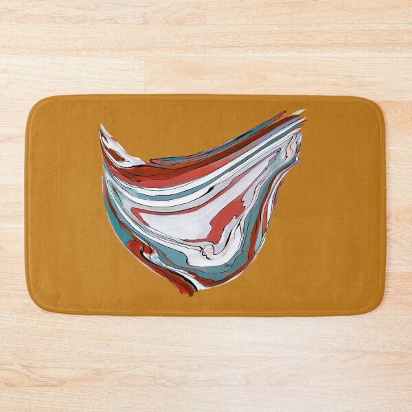 Item preview, Abstract wave (red & blue / yellow background) designed and sold by MentaLee.