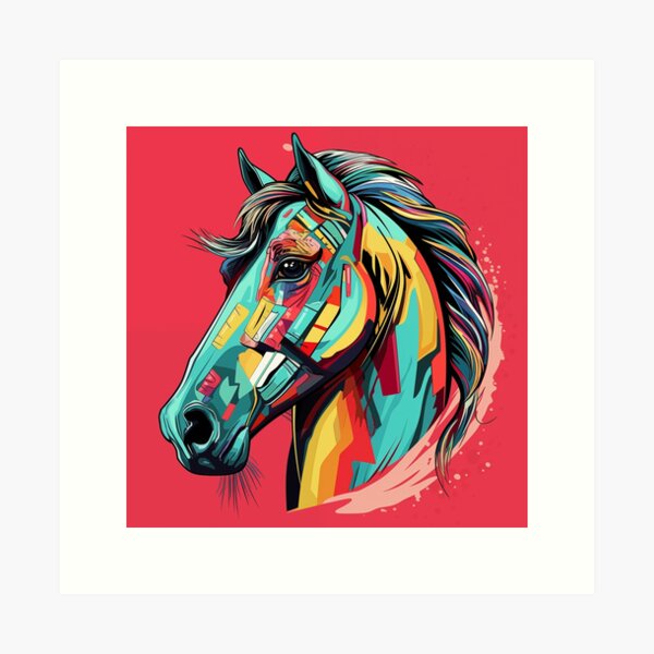 Item preview, HORSE HEAD POP ART designed and sold by narenz03.