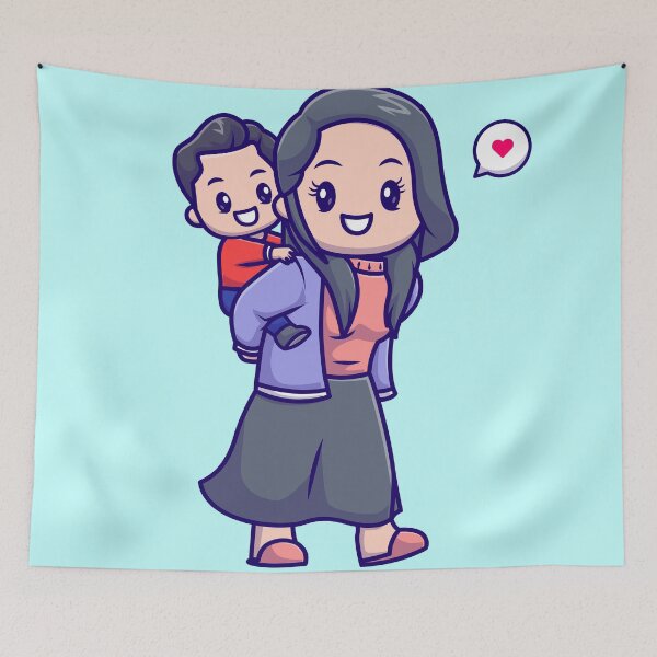 Item preview, Cute Mother Holding Son designed and sold by hjian8219.