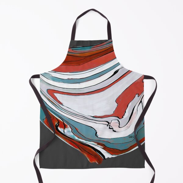 Item preview, Abstract lagoon (red & blue / gray background) designed and sold by MentaLee.