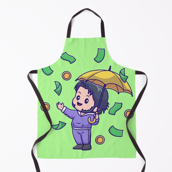 Item preview, Cute Rich Man with Money Rain Umbrella designed and sold by hjian8219.