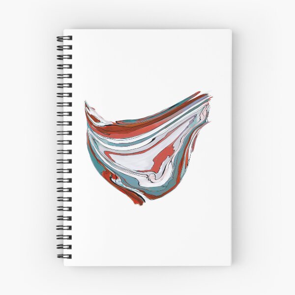 Item preview, Abstract wave (red & blue / white background) designed and sold by MentaLee.