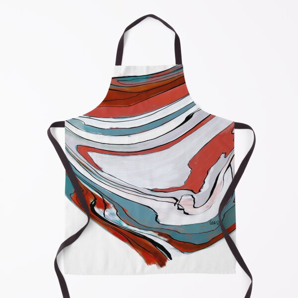 Item preview, Abstract wave (red & blue / white background) designed and sold by MentaLee.