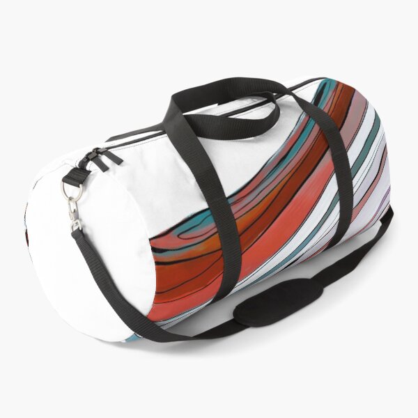 Item preview, Onda abstracta (fondo rojo y azul/blanco) designed and sold by MentaLee.