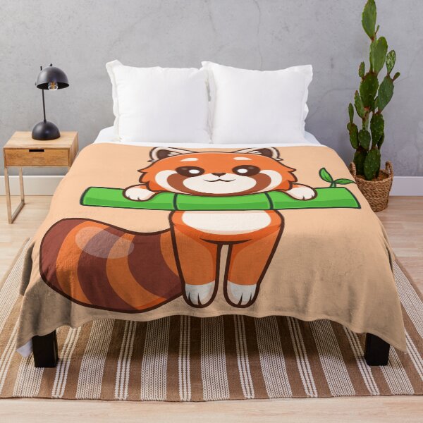 Item preview, Cute Red Panda with Bamboo designed and sold by hjian8219.