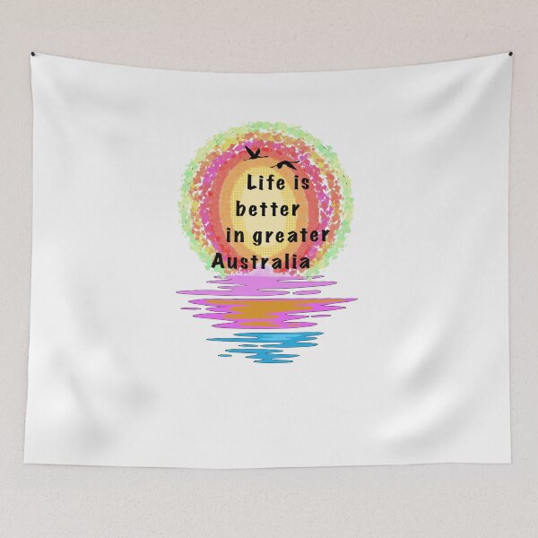 Aperçu de l'œuvre Life is better in greater Australia créée et vendue par MoroccanCreator.