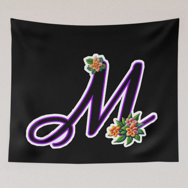 Item preview, Letter M floral  designed and sold by Roxburylane.