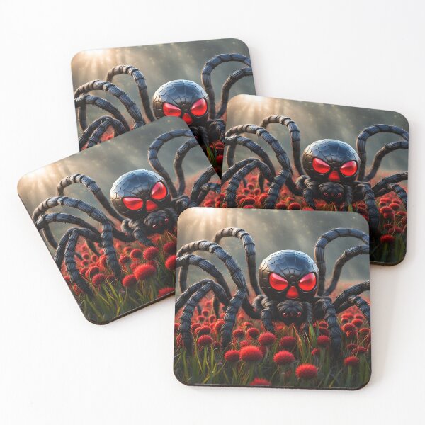 Item preview,  Spider in a red clover field AI text-to-image art designed and sold by Robyn C Michael.