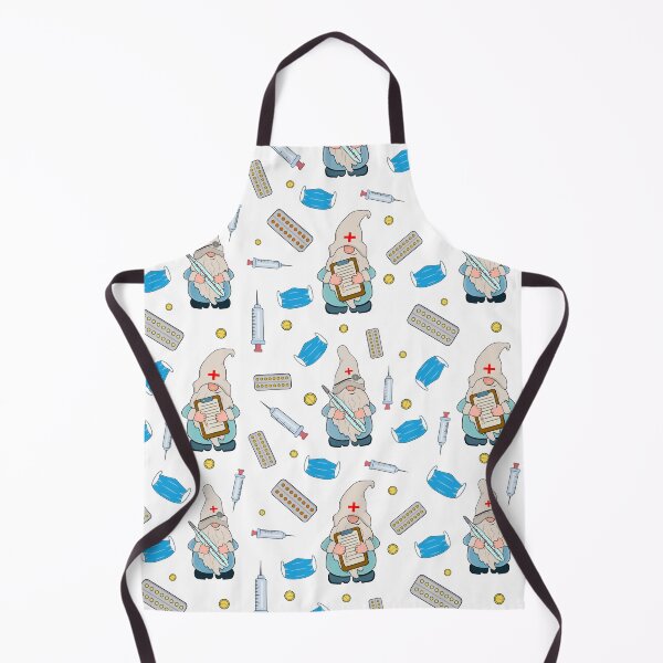 Item preview, Gnome Nurse Doctor Medical Hospital Clinic Pattern designed and sold by ArtMeetsPizza.