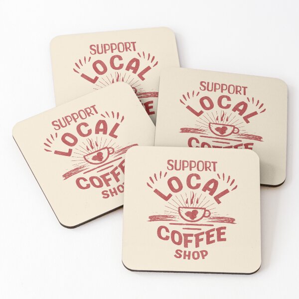 Item preview, Support local coffee shop typography | Morcaworks designed and sold by Morcawork.