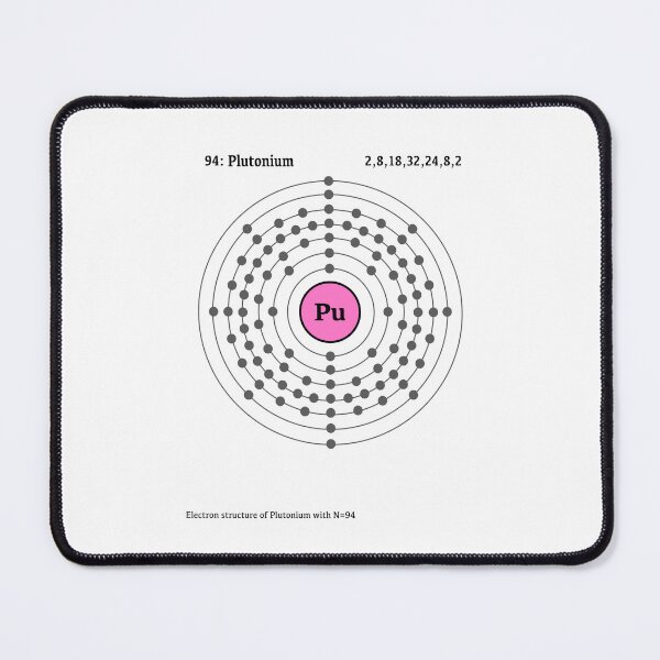 Item preview, Plutonium Structure Atomic Number Radioactive Chemical Element designed and sold by TYPhoenicians.