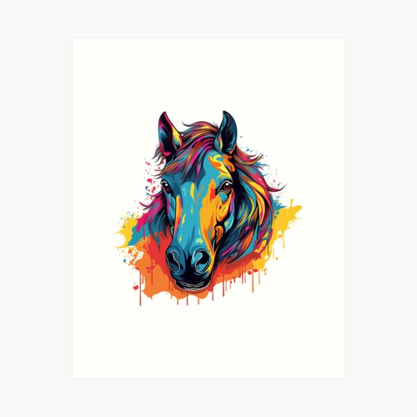 Item preview, Horse Head Pop Art designed and sold by narenz03.