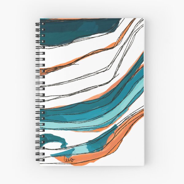 Item preview, Abstract string (Orange & blue / white background) designed and sold by MentaLee.