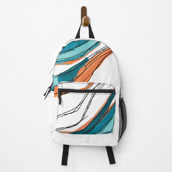 Item preview, Abstract string (Orange & blue / white background) designed and sold by MentaLee.